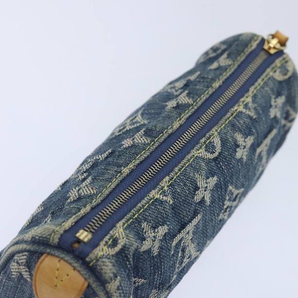 LOUIS VUITTON Monogram Denim Trousse Speedy Pouch Blue M95082 LV Auth 88939 - Picture 5 of 16